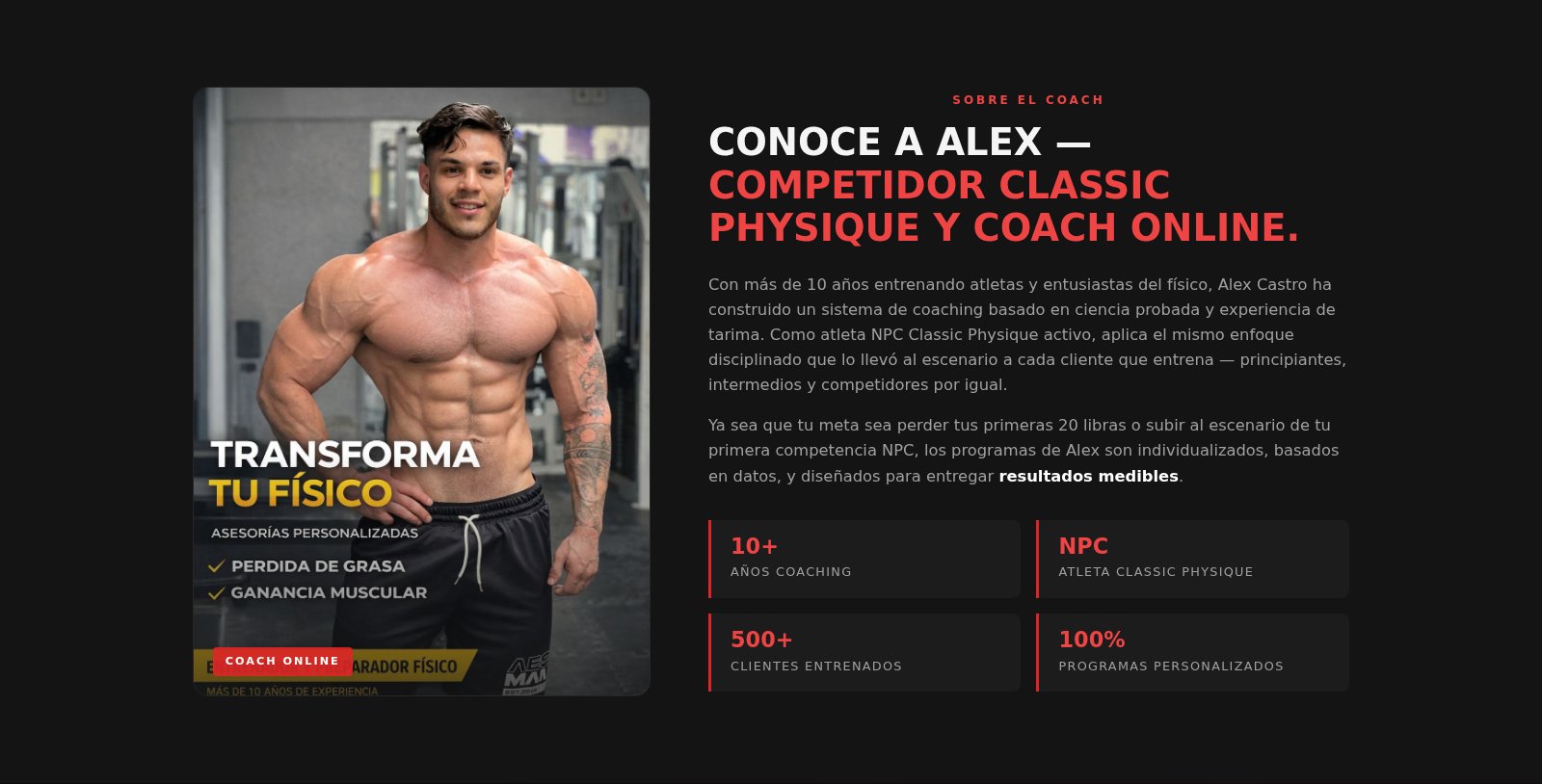 Alex Castro Coach